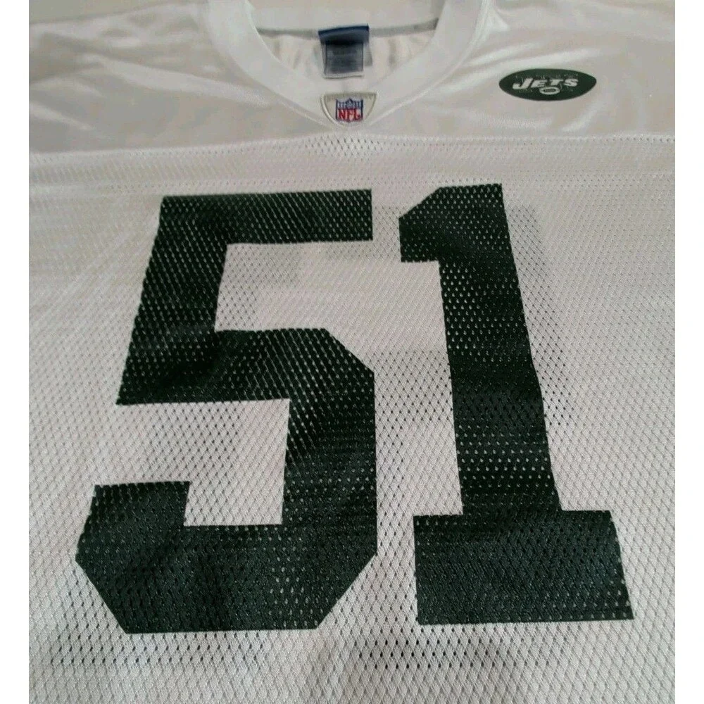 New York Jets Vintage Reebok NFL On Field Jersey Jonathan Vilma #51 Adult XL